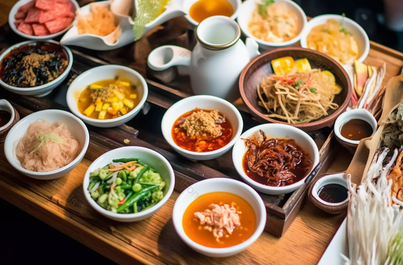 中国贵州菜丝瓦娃卷小碟菜,高清,摄影图,摄影图片,图片大全,摄影图免费下载